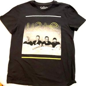 (Buy 3 for $25) Unisex Black U2 Concert T-shirt Sz L
